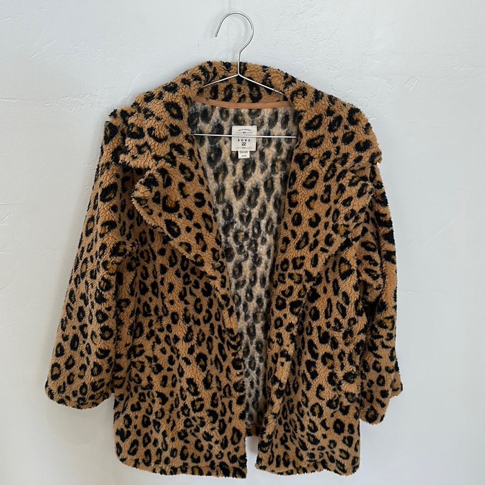 Billabong leopard women’s coat size small